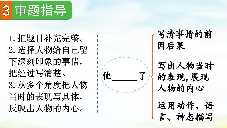 五下第四单元习作:他_______了精品课件08