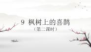 小学语文人教部编版二年级下册枫树上的喜鹊课前预习课件ppt