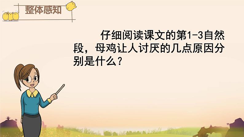 统编版语文四年级下14《母鸡》课件第6页