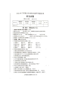 湖南省张家界市桑植县2023-2024学年五年级上学期1月期末语文试题