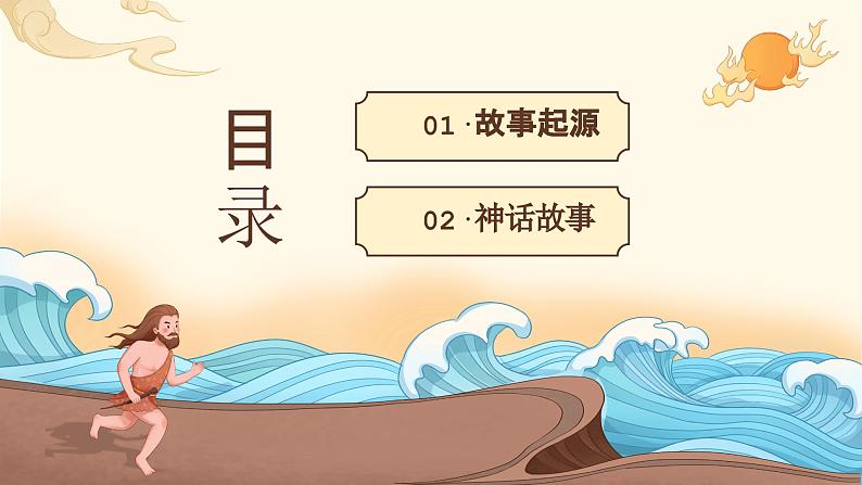 09小学生传统文化学习:神话故事-夸父逐日 课件02