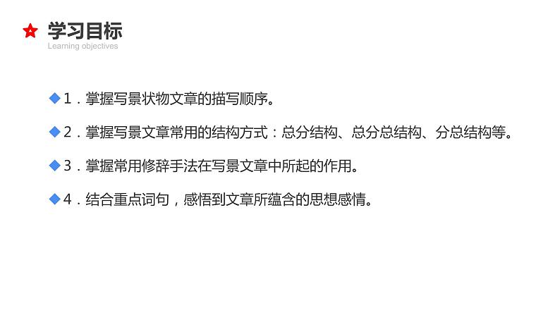 18 小升初语文衔接复习专题一0八:写景状物文章阅读(课件)2024人教部编版第3页