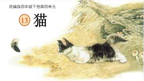 人教部编版四年级下册猫课文配套ppt课件
