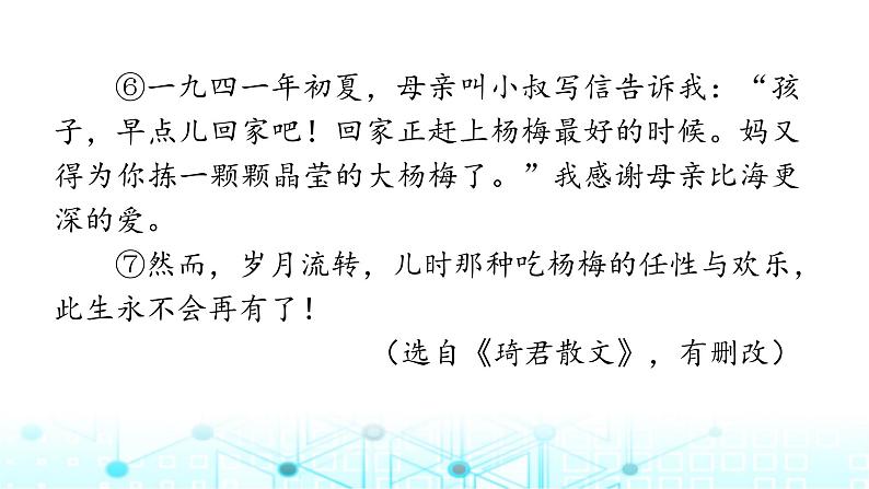 小升初语文总复习作业18专题八文学类文本阅读(一)课件第8页
