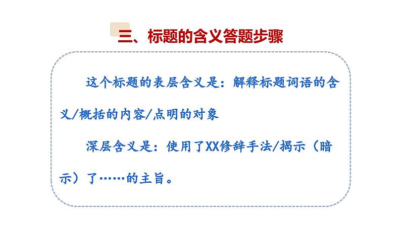 9、小升初衔接之 标题和含义和作用(课件)2024小升初语文 知识点复习(全国通用)第8页