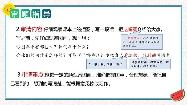 第二单元 习作:看图话,写一写(课件)2023-2024学年三年级语文下册单元作文能力提升(统编版)04