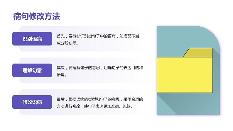 2024年小学,病句、修辞、说明方法、理解、排序专项复习(课件),统编版语文六年级下册05