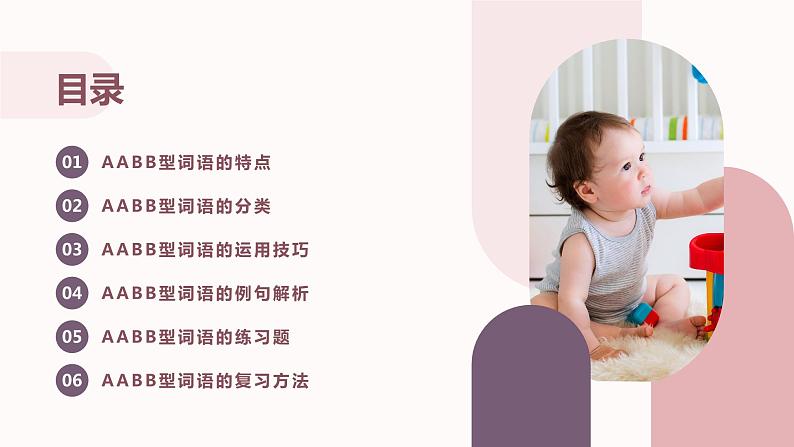 2024年小学《词语运用和句子结构之AABB型词语:如高高兴兴、许许多多、漂漂亮亮等。》专项复习,统编版语文六年级下册课件PPT02