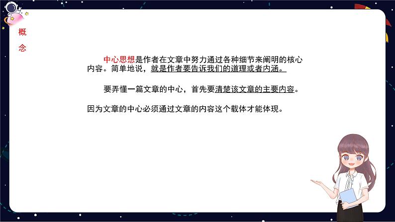 阅读技法十一:归纳文章中心思想课件05