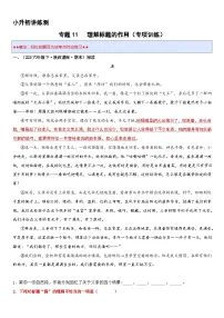 专题11 理解标题的作用(专项训练)2024年小升初语文复习暑假衔接讲练测(原卷版+解释版)