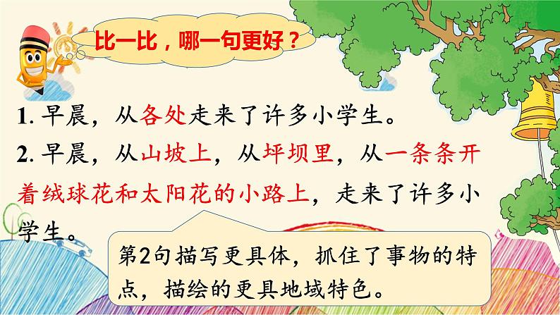 统编版语文三年级上册 1 大青树下的小学(第2课时)课件第5页