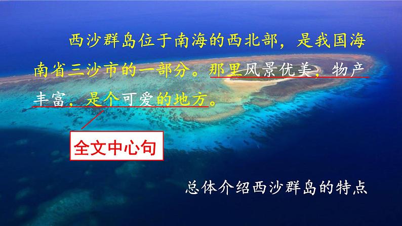 统编版语文三年级上册 18 富饶的西沙群岛(第2课时)课件第3页