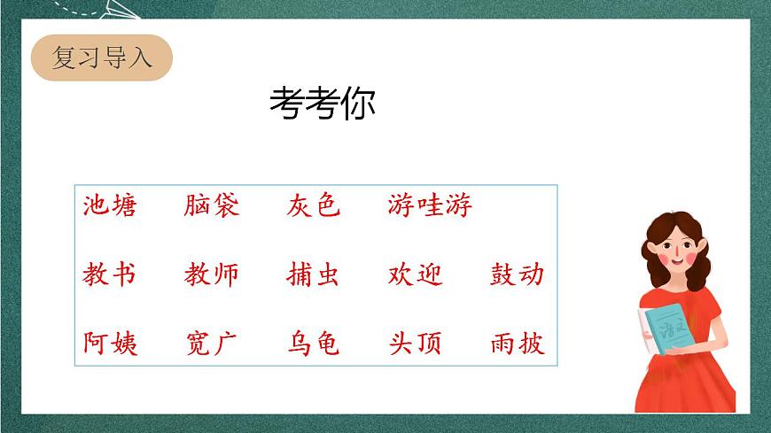 人教部編版語文二上1《小蝌蚪找媽媽》 第2課時 課件第3頁