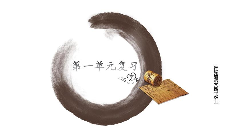 部编版小学语文四年级上第1单元知识梳理+复习课件01