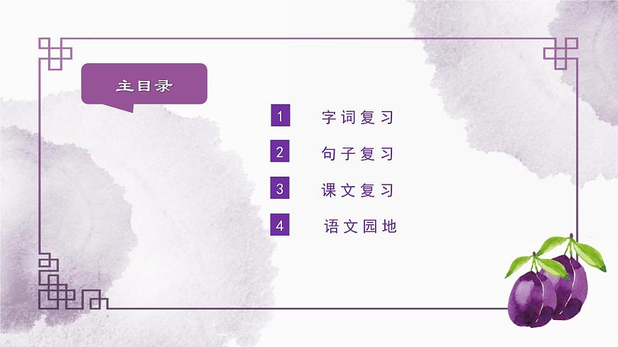 部編版小學語文四上第八單元復習課件第2頁