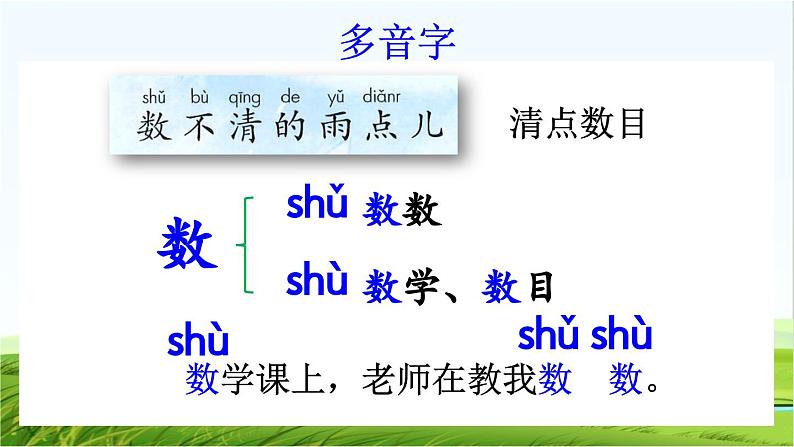 【核心素养】部编版小学语文一年级上册-10 雨点儿-课件+教案+同步练习(含教学反思)07