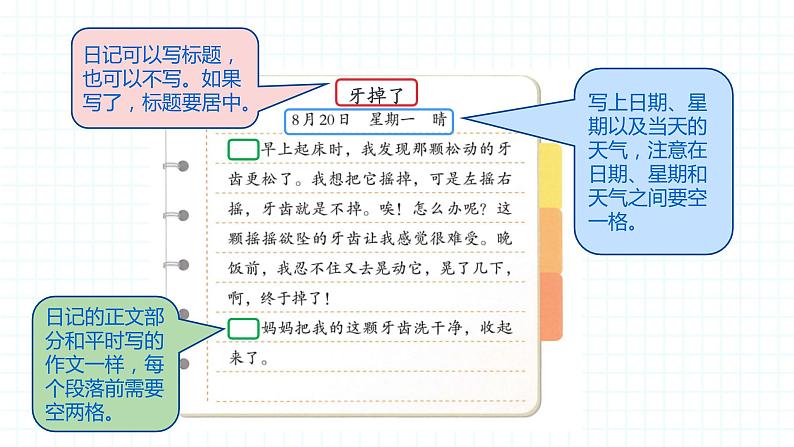 部编版三上语文第2单元-写日记(课件)07