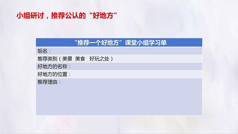 部编版语文四上第一单元 推荐一个好地方(课件)C案08