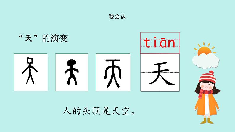 (2024)新课标语文一年级上册 识字1 天地人 PPT课件06