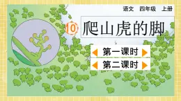 部编版小学语文四年级上册第3单元  10  爬山虎的脚 课件PPT