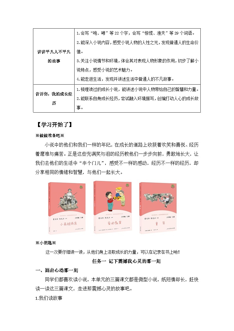 【大单元教学】人教部编版语文六上第四单元(单元整体课件+教学设计+作业设计)02