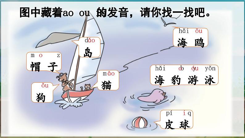 部编版(2024)一年级语文上册拼音11《ao ou iu》优质课件04