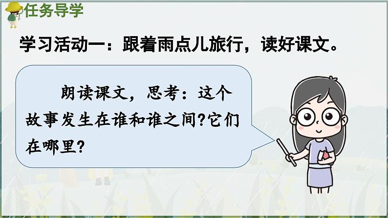 部编版(2024)一年级语文上册第10课《雨点儿》优质课件05