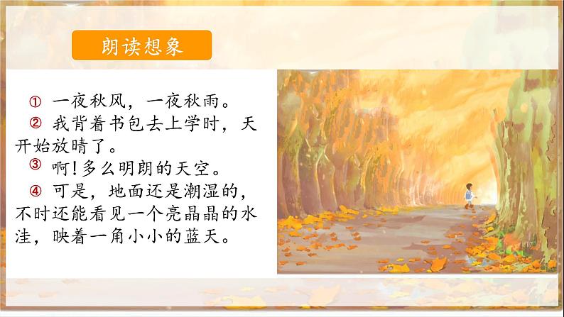 部编版语文三上 5《铺满金色巴掌的水泥道》课件PPT+练习(含答案)04