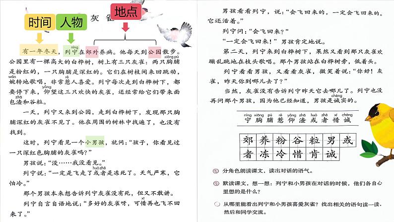 部编版语文三上 25《灰雀》课件PPT+练习(含答案)06