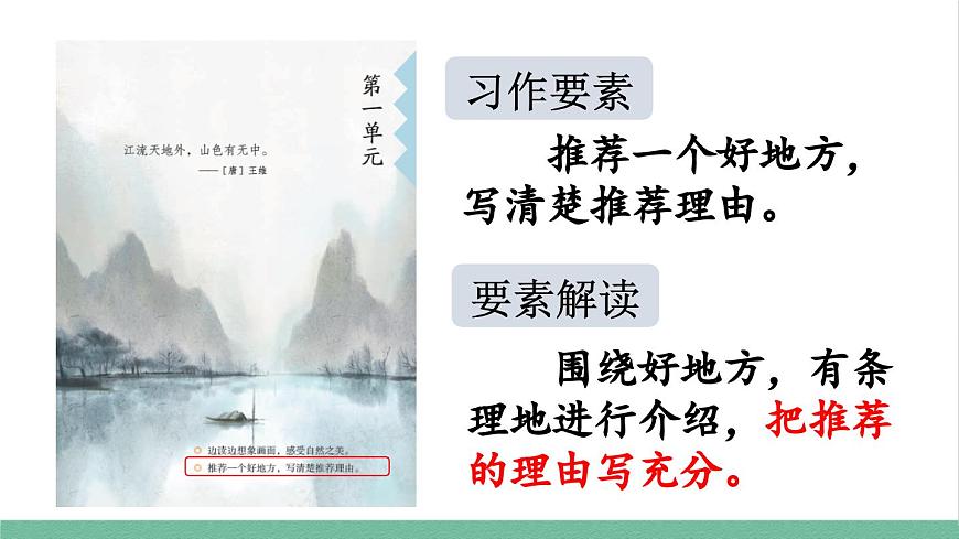 部編版小學語文四年級上冊第一單元習作：推薦一個好地方課件第3頁