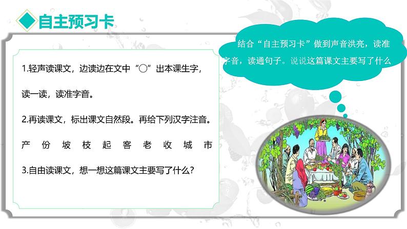 部编版二上语文第4单元第11课《葡萄沟》(教学课件)第7页