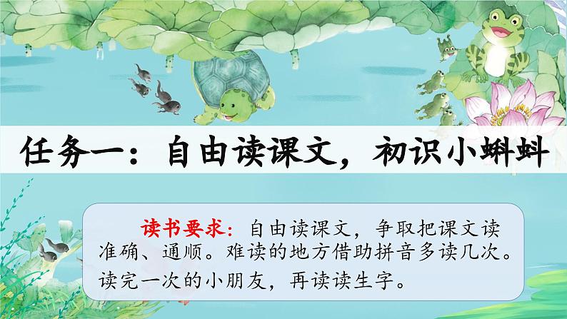 【新课标-核心素养】部编版语文二上 1《小蝌蚪找妈妈》课件+教案+音视频素材+课文朗读05