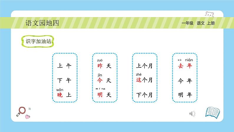 统编版2024(秋)语文一年级上册《语文园地四》PPT课件(内嵌音频和视频)+字体03