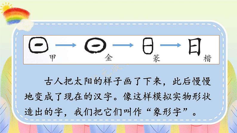 部编2024语文一年级上册 第1单元 4 日月山川 PPT课件07