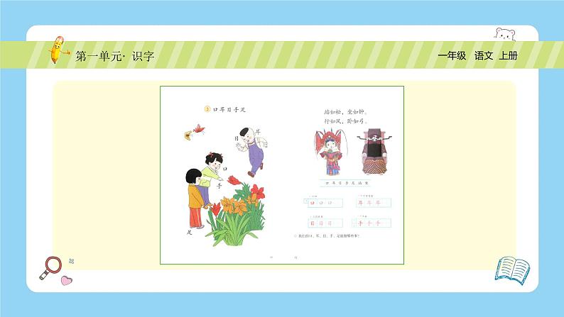 【新课标】统编版(2024秋)小学语文一年级上册《口耳目手足》PPT课件(内嵌音频和视频)+教案+字体02