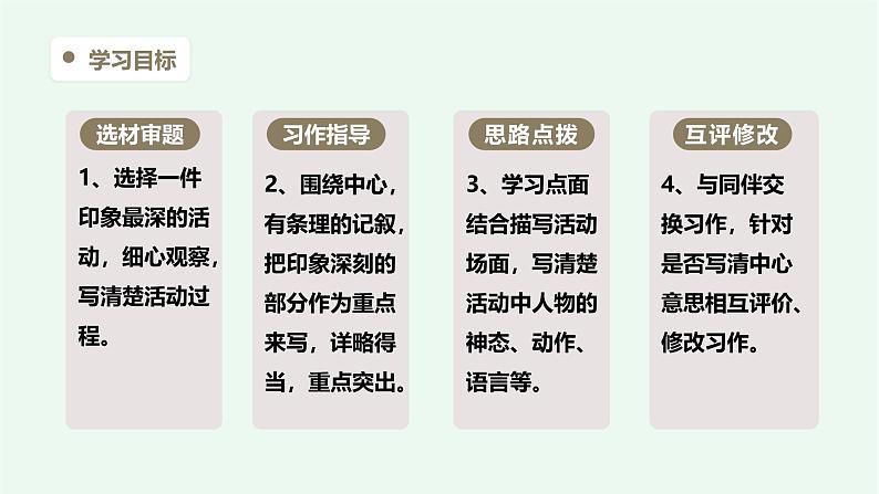 习作二《多彩的活动》 课件——2024-2025学年六年级上册(部编版)03