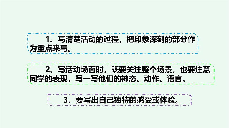 习作二《多彩的活动》 课件——2024-2025学年六年级上册(部编版)08