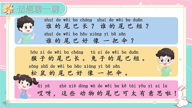 部编2024语文一年级上册 《看图写话》 第六单元 比尾巴 PPT课件02
