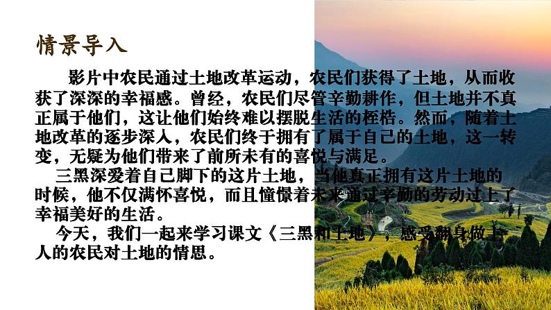 三黑和土地 课件第3页