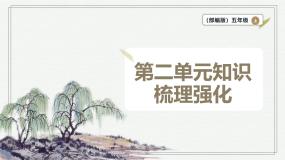 【学霸提优】统编版语文五上（ 第二单元重难点梳理复习）（课件）