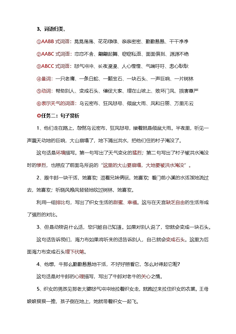 【学霸提优】统编版语文五上( 第三单元重难点梳理复习)知识清单03