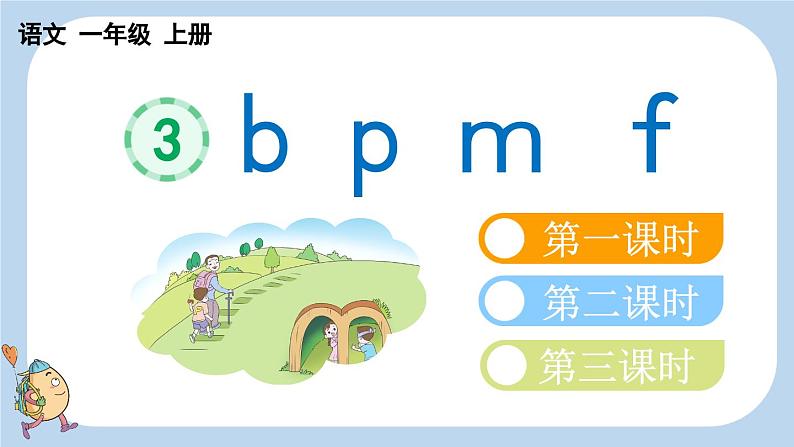 统编版(2024)新教材一上语文汉语拼音3 b p m f课件01