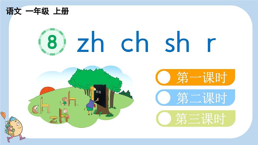 統(tǒng)編版(2024)一年級語文上冊漢語拼音zh ch sh r課件第1頁
