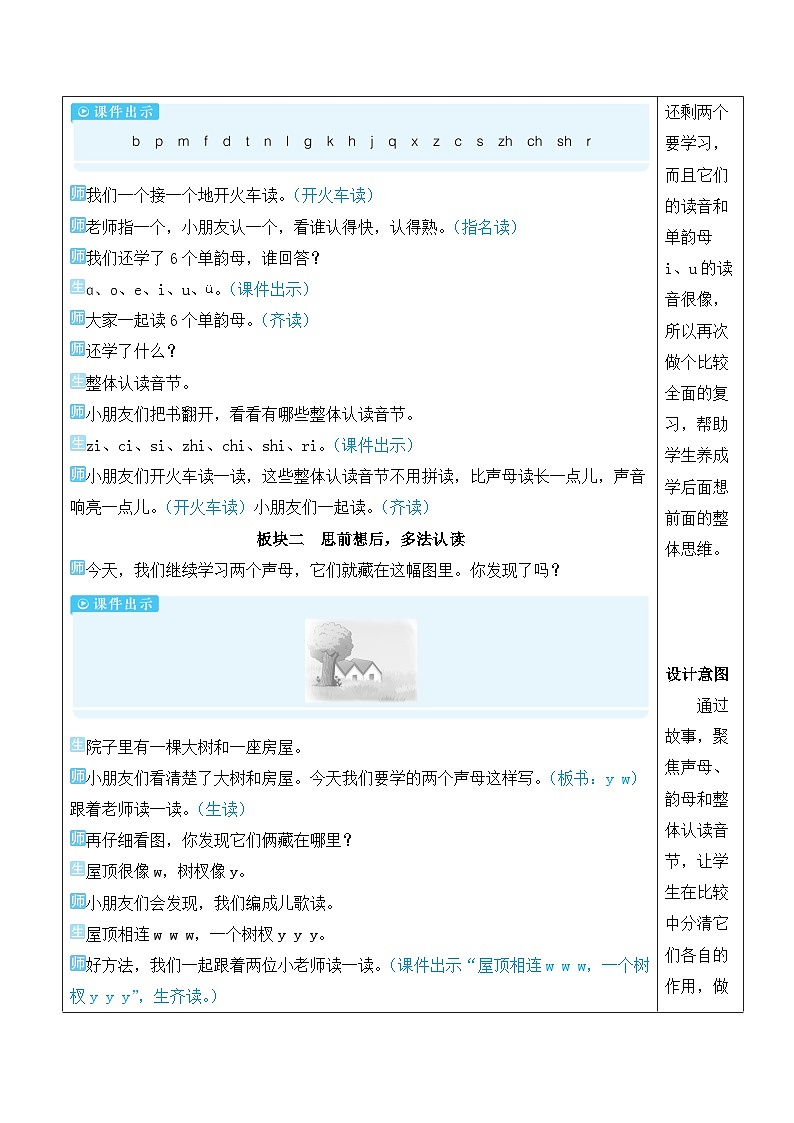 统编版2024(秋)语文一上 汉语拼音9《 y w 》课件+教案+音视频素材02