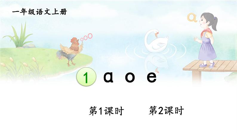 统编版2024(秋)语文一上 汉语拼音1《 ɑ o e 》课件+教案+音视频素材01