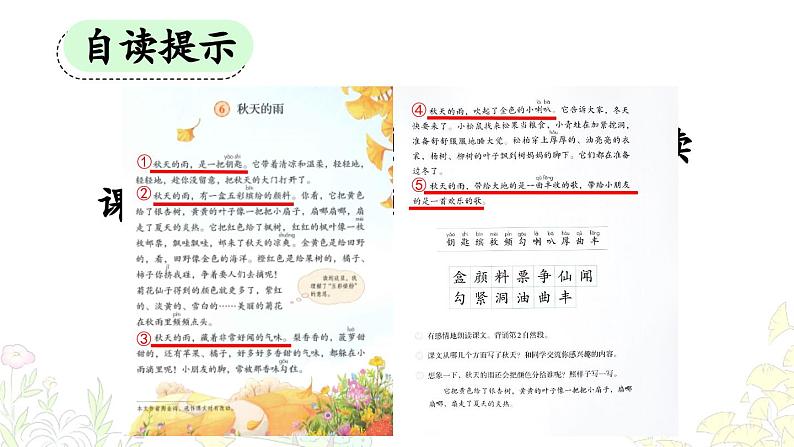 《秋天的雨》优质课件(第一课时)第6页