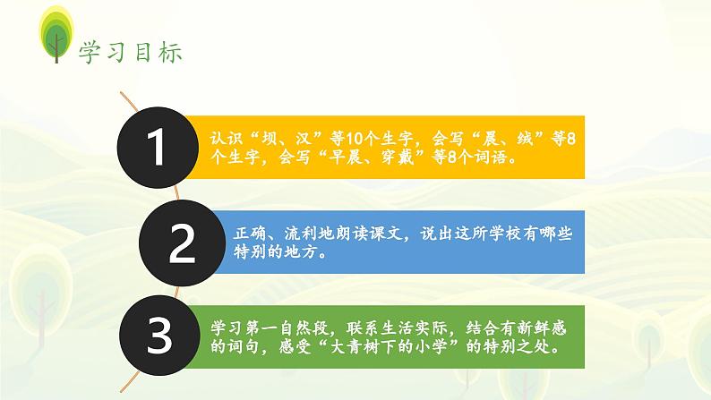 《大青树下的小学》 课件(第一课时)第3页