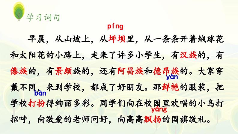《大青树下的小学》 课件(第一课时)第6页