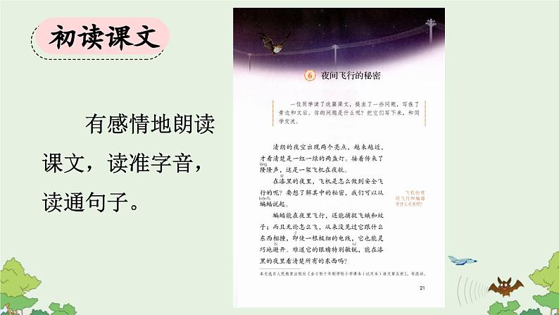 《夜间飞行的秘密》优质课件(第一课时)第3页
