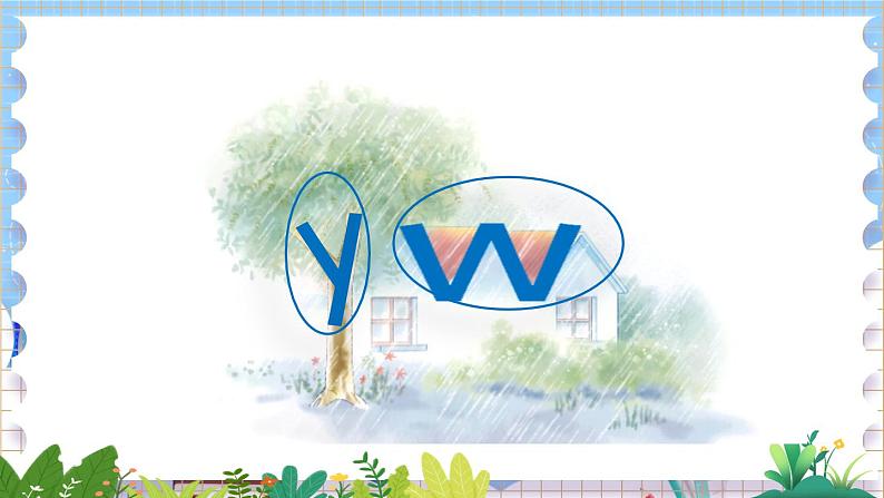 人教部编版(五四制)语文一年级上册 第2单元 汉语拼音9 y w PPT课件+教案(反思及说课稿 课时练)05